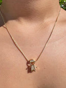 Pingente Menino Banhado a Ouro 18K