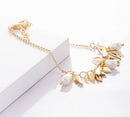 Pulseira Pérola Shell e Elo Dourado