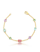 Pulseira Cristais Coloridos