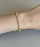 Pulseira Elo Português Banhada a Ouro 18K