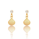 Brinco Gota Cristal Champagne