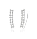 Brinco Ear Cuff Fileira de Zircônias
