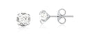 Brinco Ponto de Luz Zircônia 6 mm Prata 925