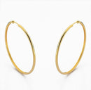 Brinco Argola Tubular 20 mm Banhado a Ouro 18K