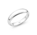 Anel Aliança Lisa 4 mm Prata 925